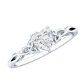 Certified Lab Grown Diamond 5 MM Heart Promise Ring