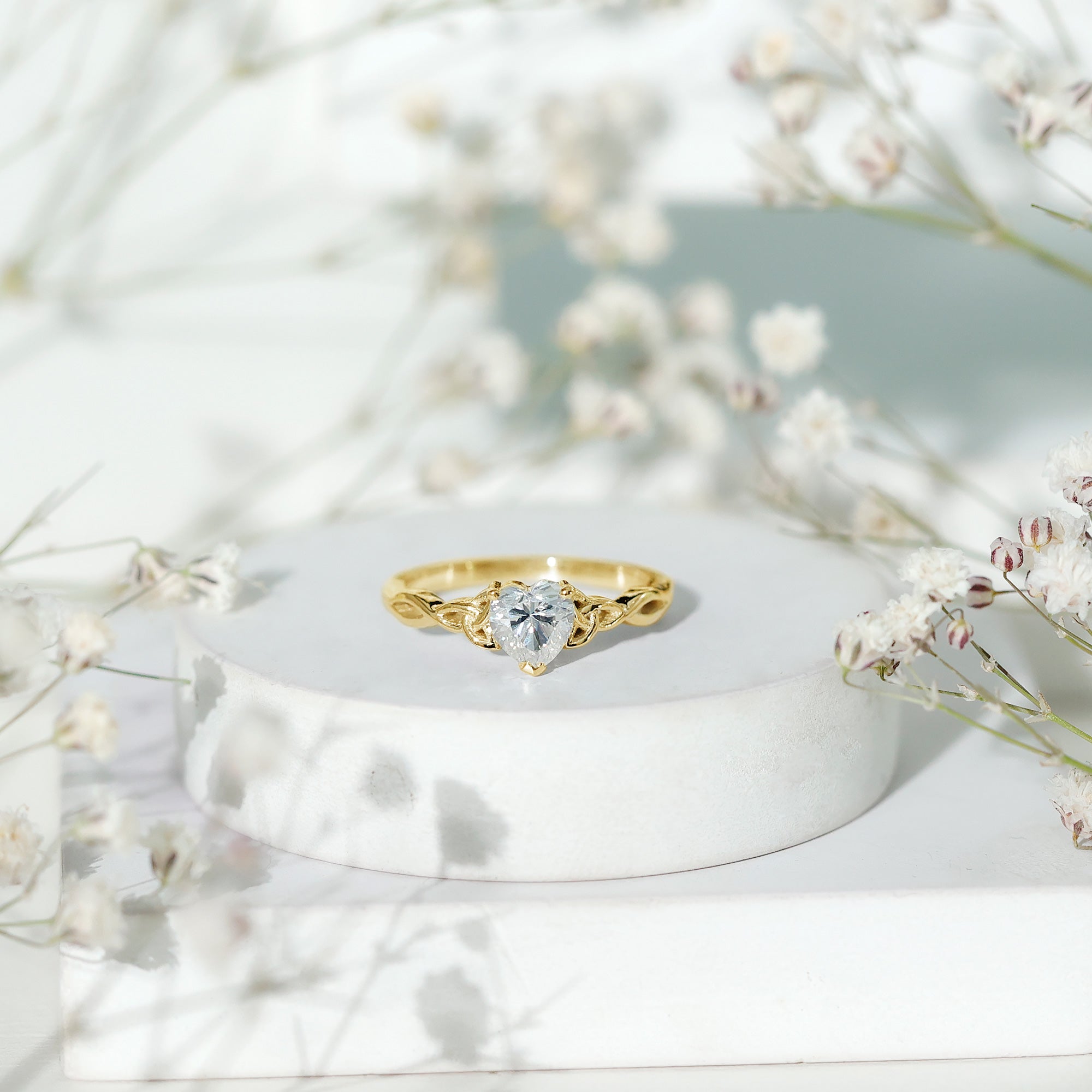 Certified Lab Grown Diamond 5 MM Heart Promise Ring