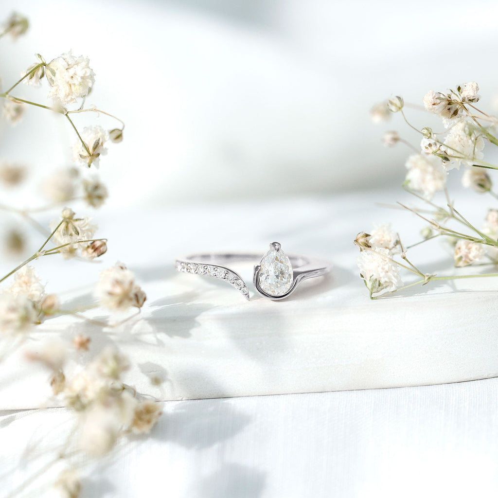 Certified Lab Grown Diamond Designer Promise Ring