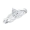 Lab Grown Diamond 5X7 MM Pear Shaped Engagement Ring