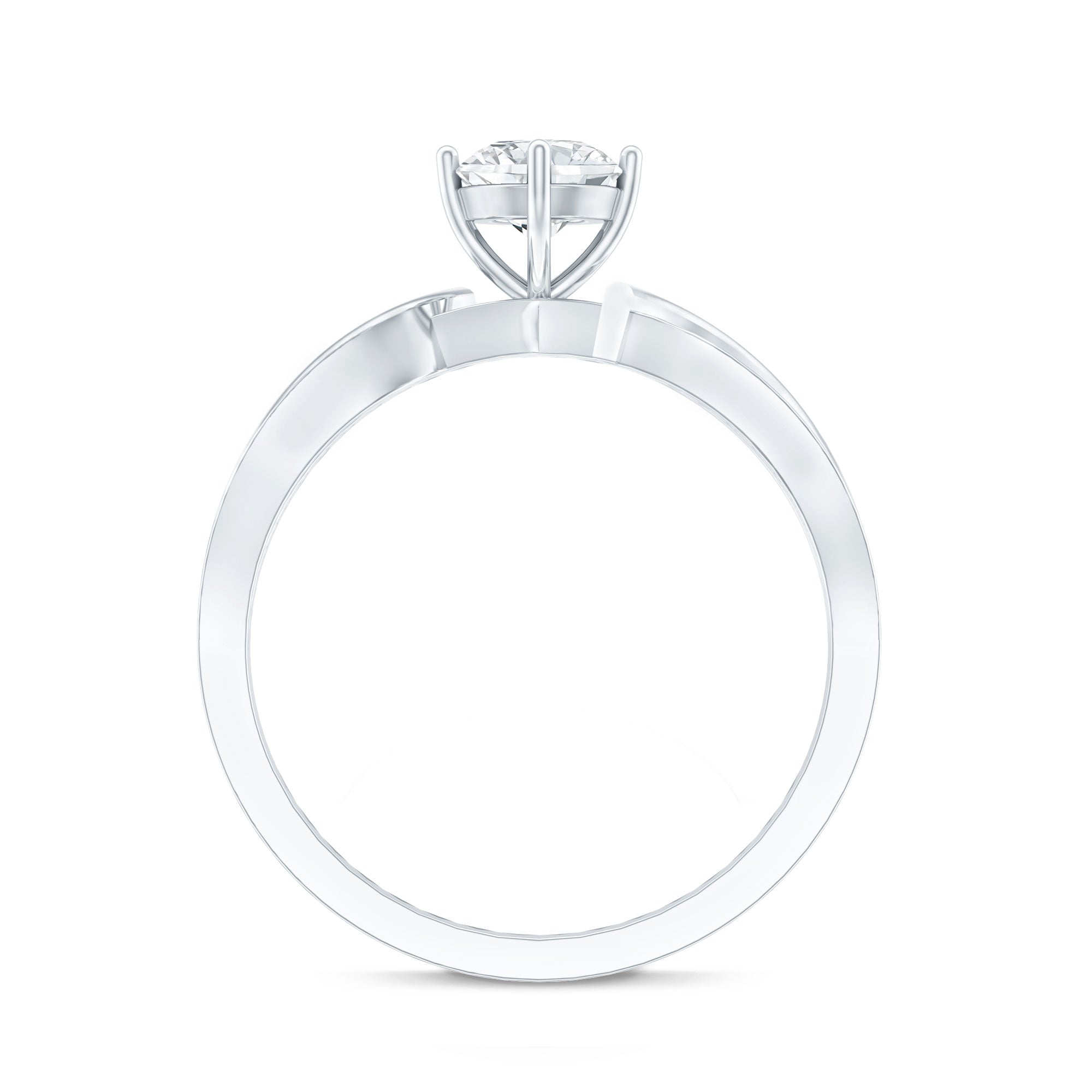 Certified Lab Grown Diamond 5 MM Infinity Engagement Ring