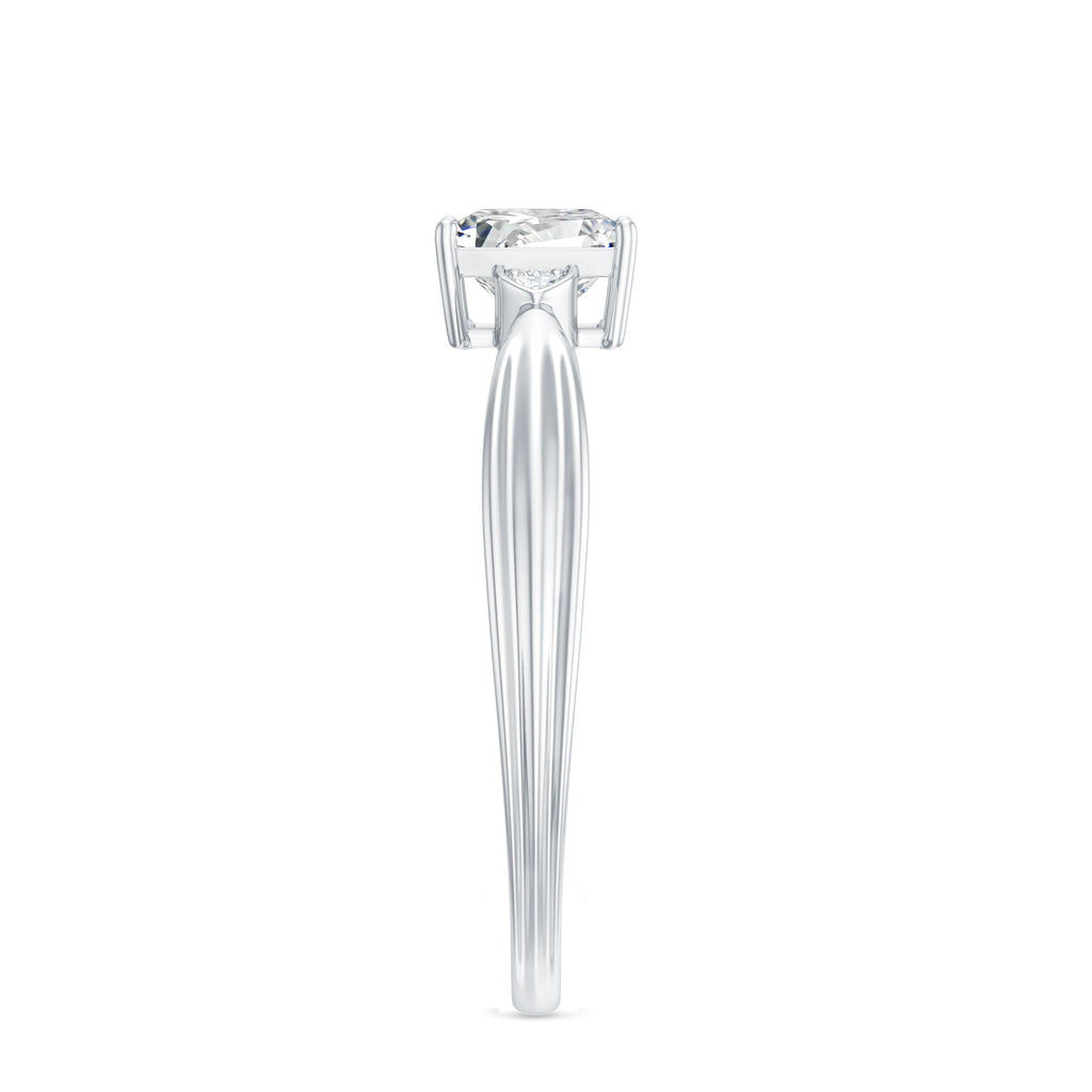5 MM Princess Cut Lab Grown Diamond Solitaire Promise Ring