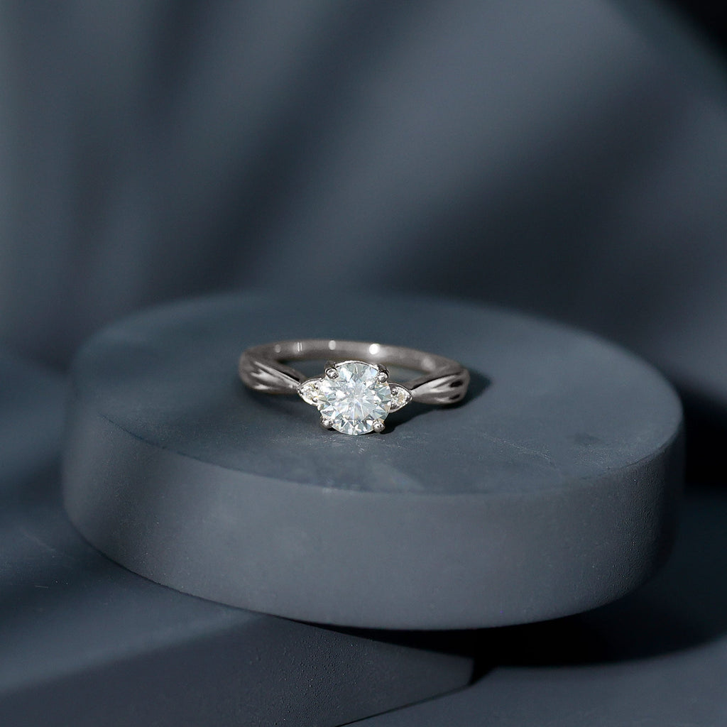 Certified Lab Grown Diamond 6 MM Solitaire Promise Ring