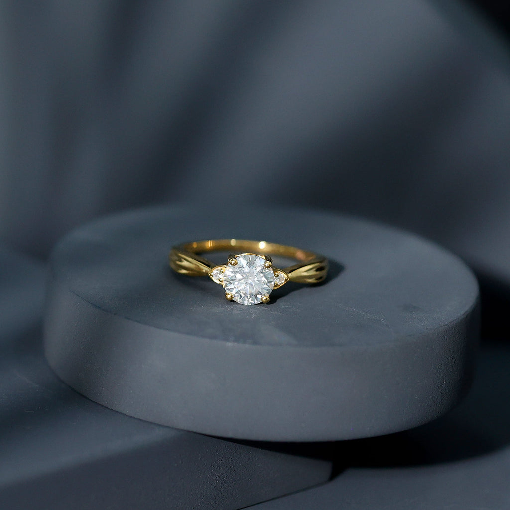 Certified Lab Grown Diamond 6 MM Solitaire Promise Ring