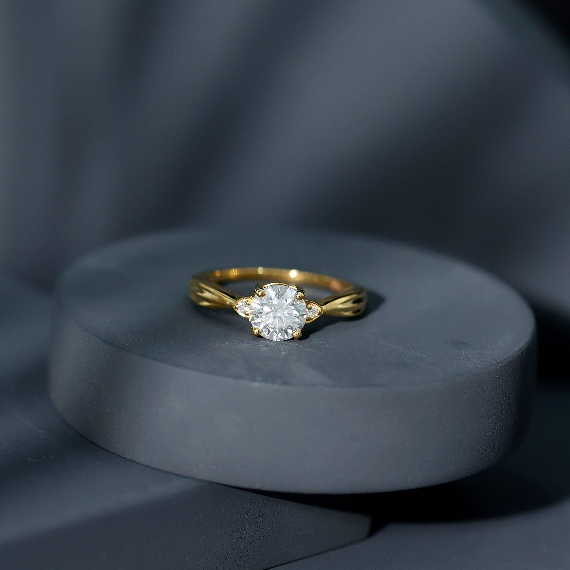Certified Lab Grown Diamond 6 MM Solitaire Promise Ring