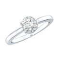 5 MM Certified Lab Grown Diamond Solitaire Promise Ring