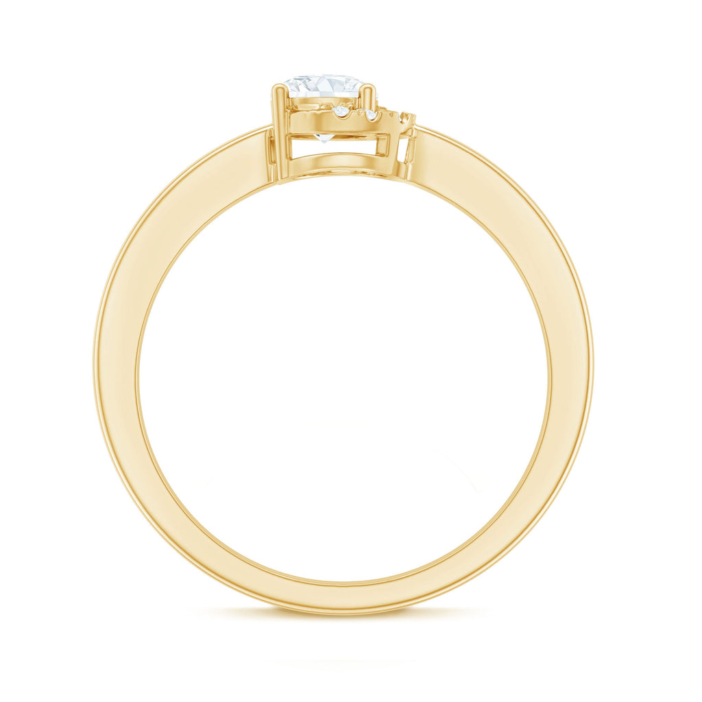 5 MM Certified Lab Grown Diamond Solitaire Promise Ring