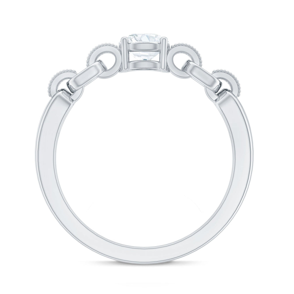 Certified 5 MM Lab Grown Diamond Promise Ring For Her