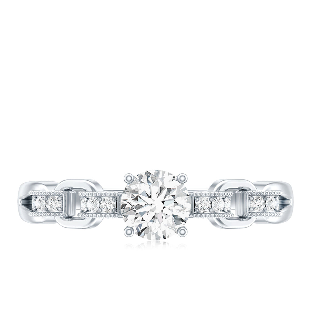 Certified 5 MM Lab Grown Diamond Promise Ring For Her