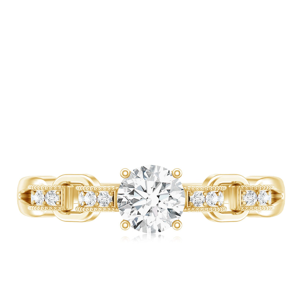 Certified 5 MM Lab Grown Diamond Promise Ring For Her