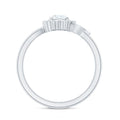 Certified 5 MM Lab Grown Diamond Floral Engagement Ring