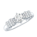 Certified Lab Grown Diamond Bow Engagement Ring