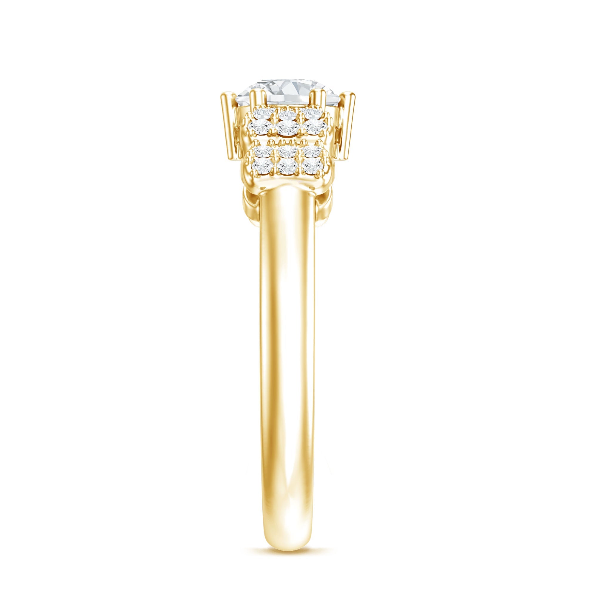 Certified Lab Grown Diamond Bow Engagement Ring