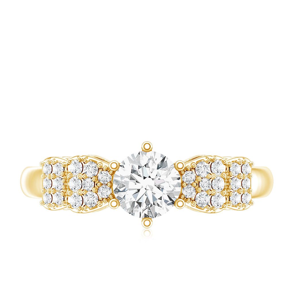Certified Lab Grown Diamond Bow Engagement Ring