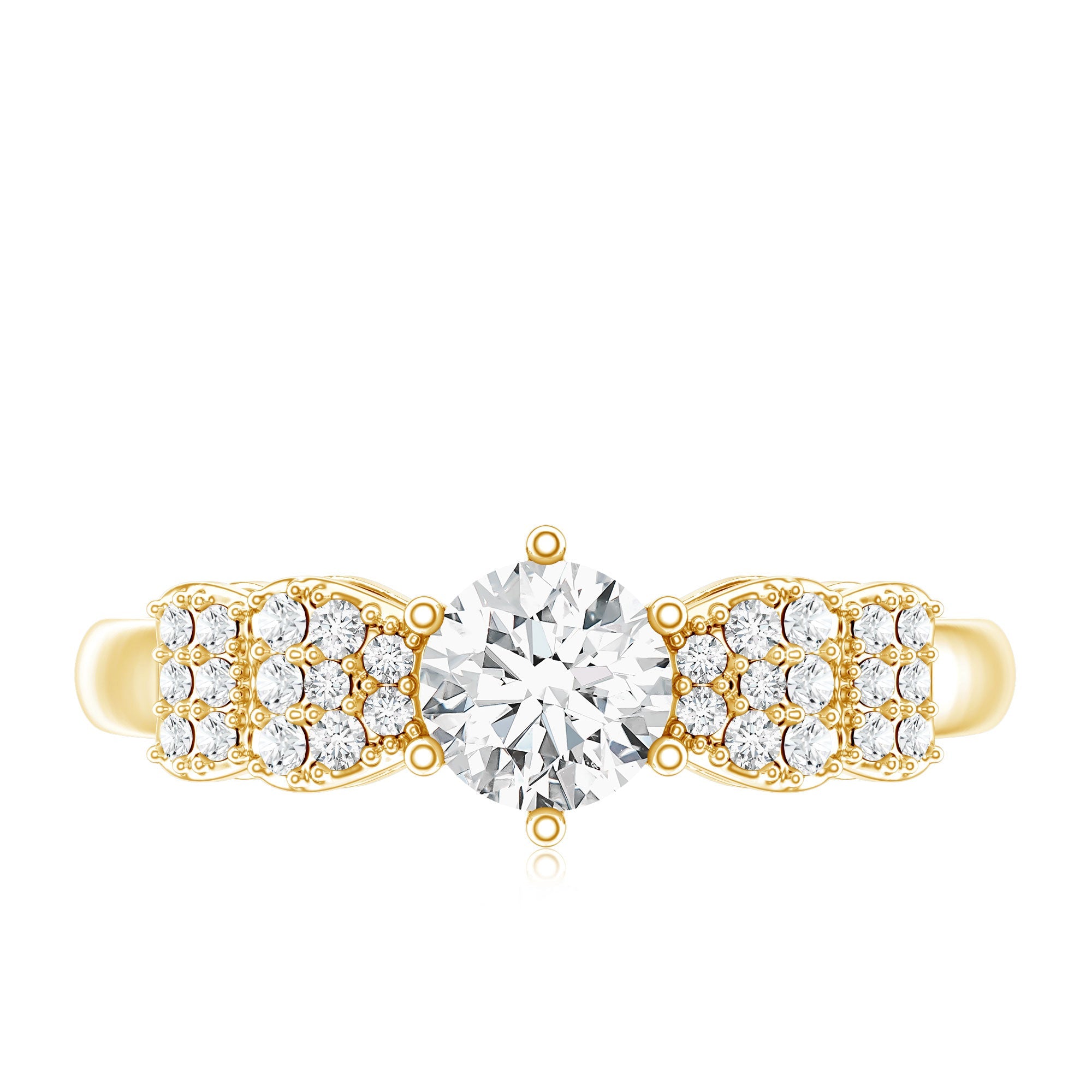 Certified Lab Grown Diamond Bow Engagement Ring