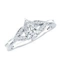 Lab Grown Diamond Teardrop Split Shank Engagement Ring