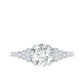 8 MM Lab Grown Diamond Retro Engagement Ring