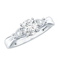 Certified 6 MM Lab Grown Diamond 4 Prong Engagement Ring