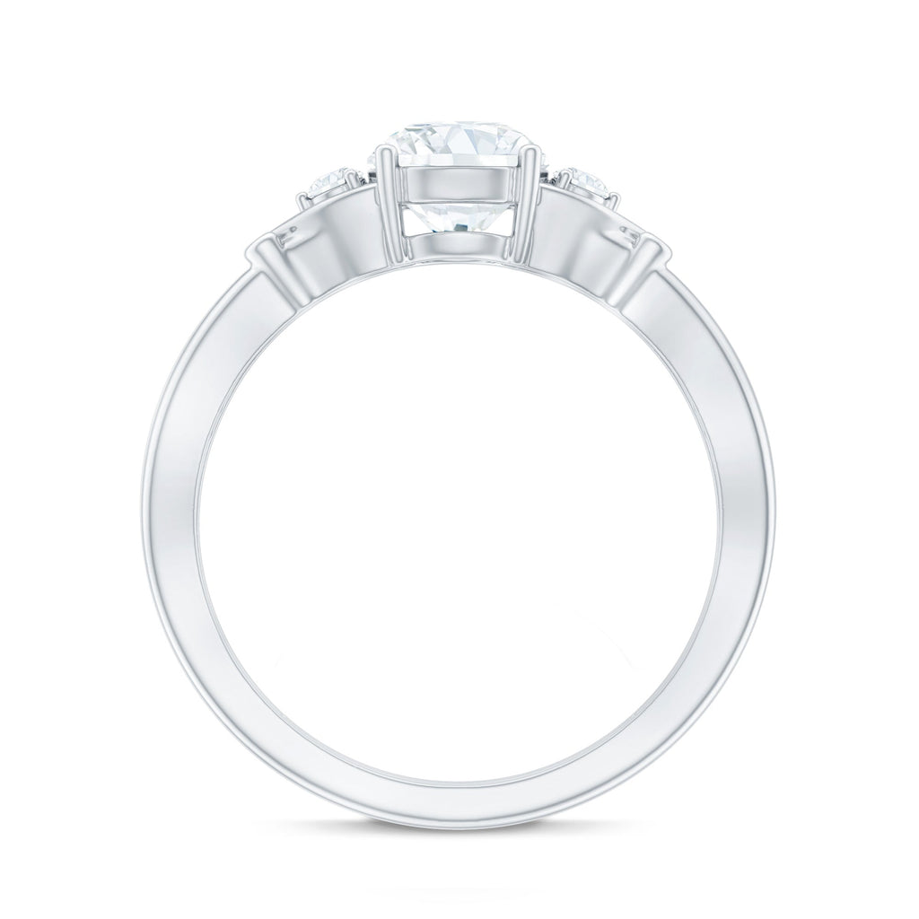 Certified 6 MM Lab Grown Diamond 4 Prong Engagement Ring