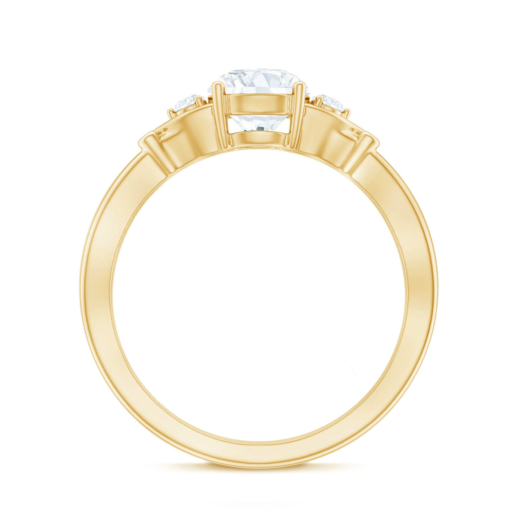Certified 6 MM Lab Grown Diamond 4 Prong Engagement Ring