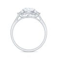 8 MM Lab Grown Diamond Statement Engagement Ring