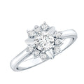 Certified Lab Grown Diamond Nature Engagement Ring