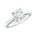 Certified Lab Grown Diamond 6 MM Circle Engagement Ring