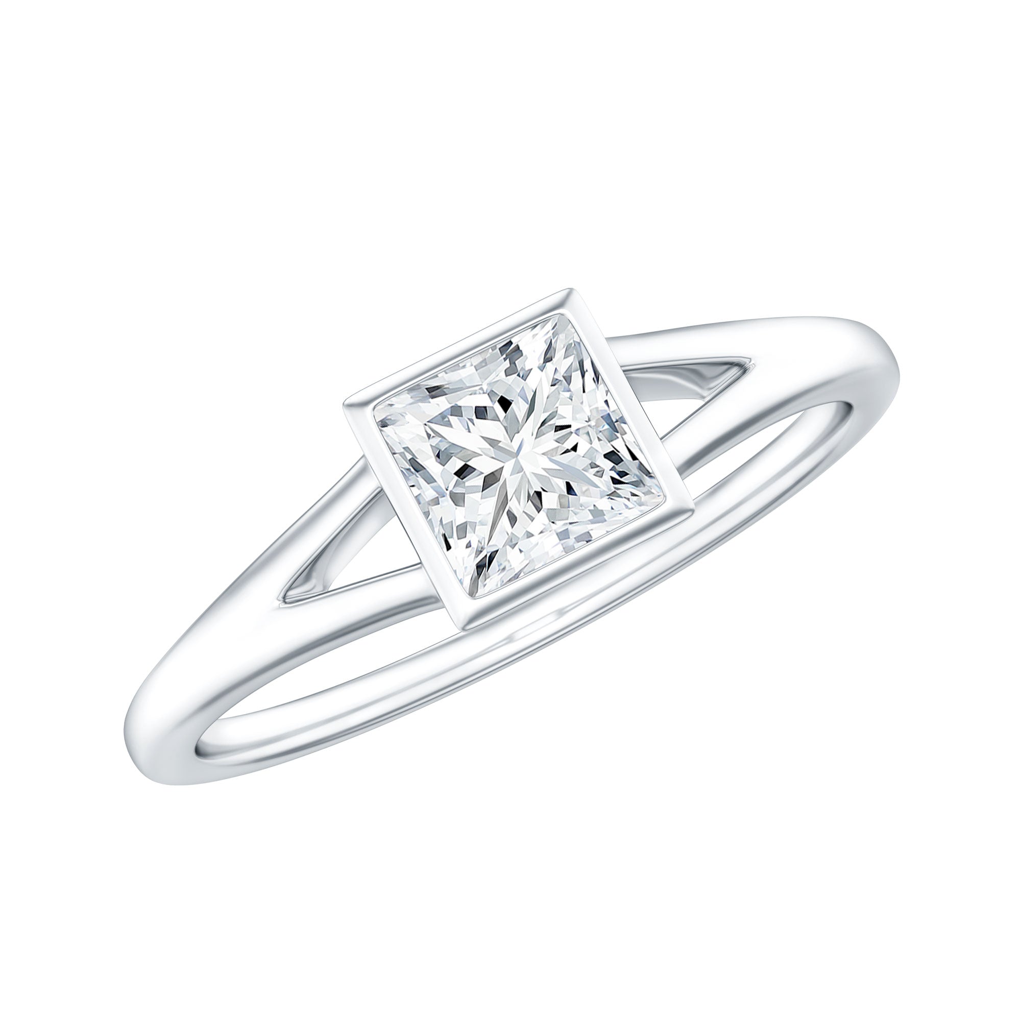 Certified Lab Grown Diamond 5 MM Solitaire Promise Ring