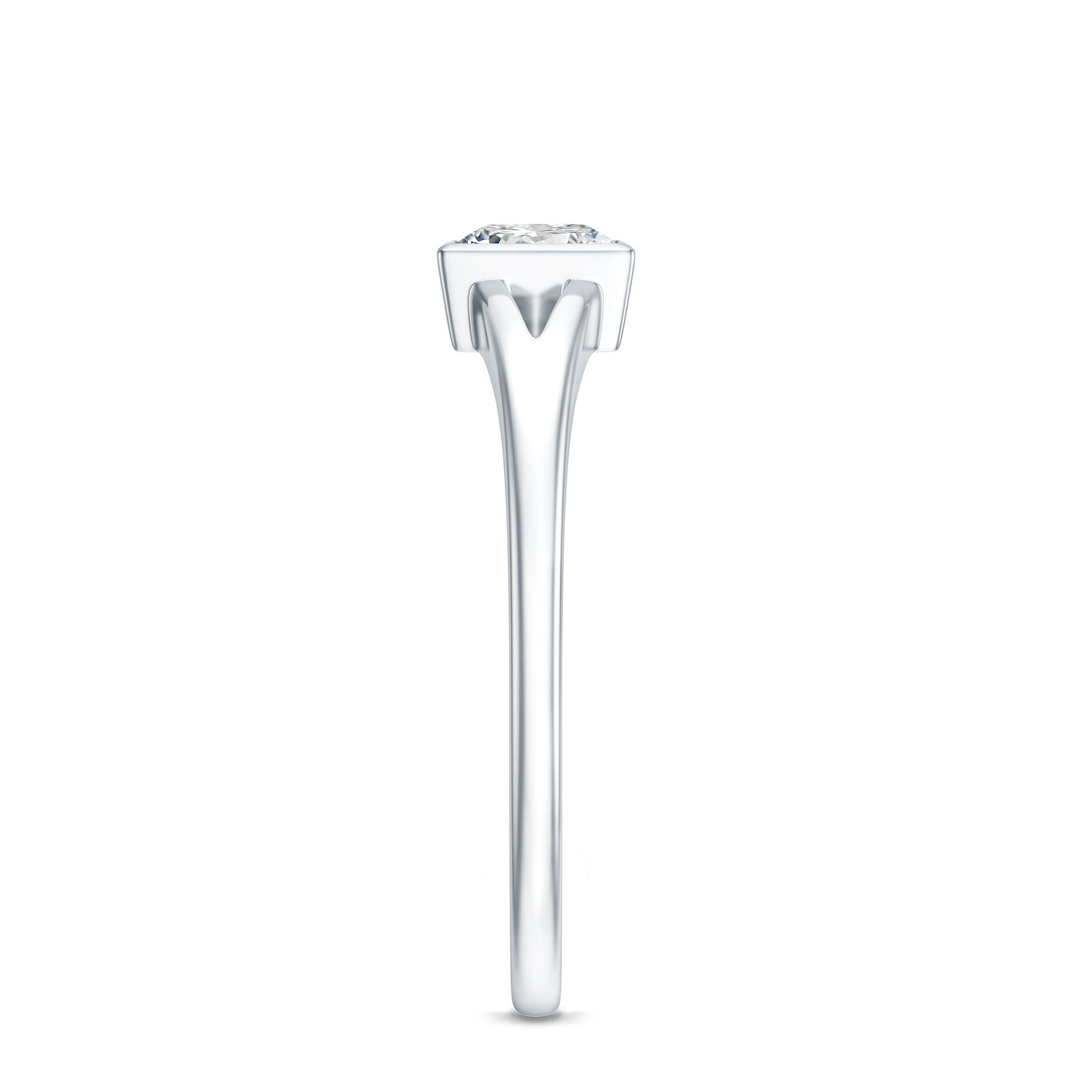 Certified Lab Grown Diamond 5 MM Solitaire Promise Ring