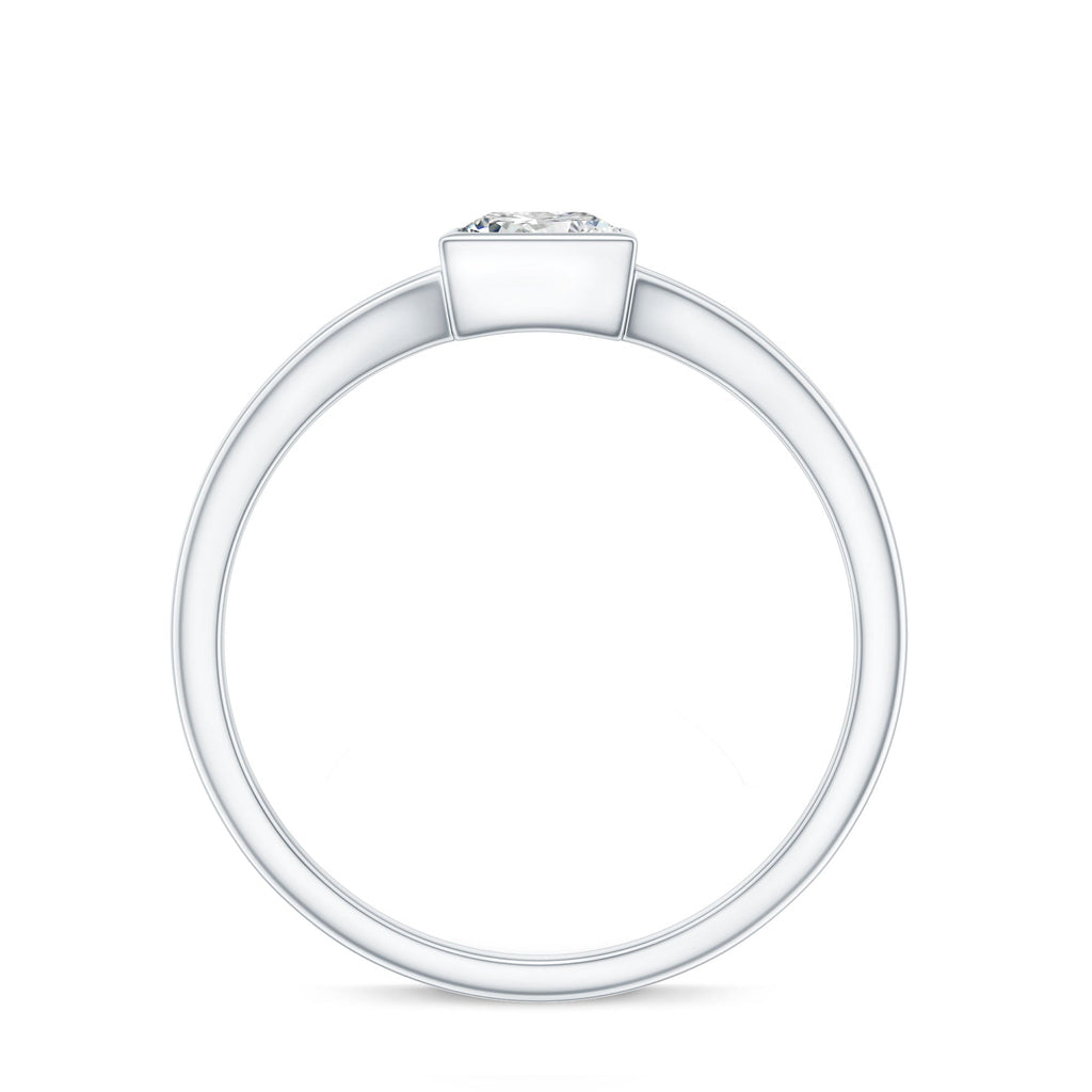 Certified Lab Grown Diamond 5 MM Solitaire Promise Ring