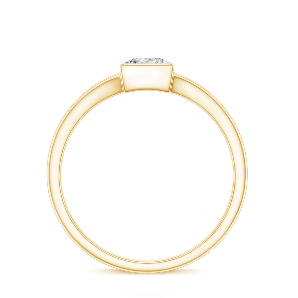 Certified Lab Grown Diamond 5 MM Solitaire Promise Ring
