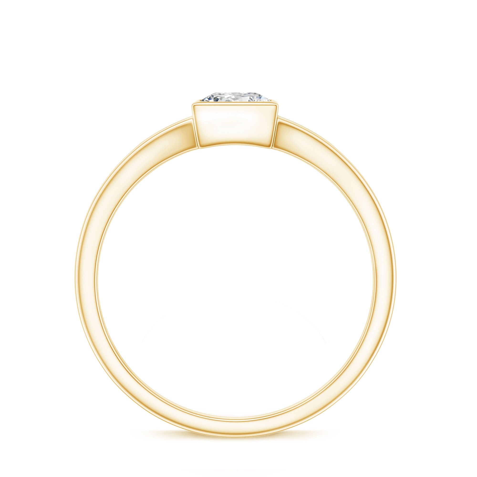 Certified Lab Grown Diamond 5 MM Solitaire Promise Ring