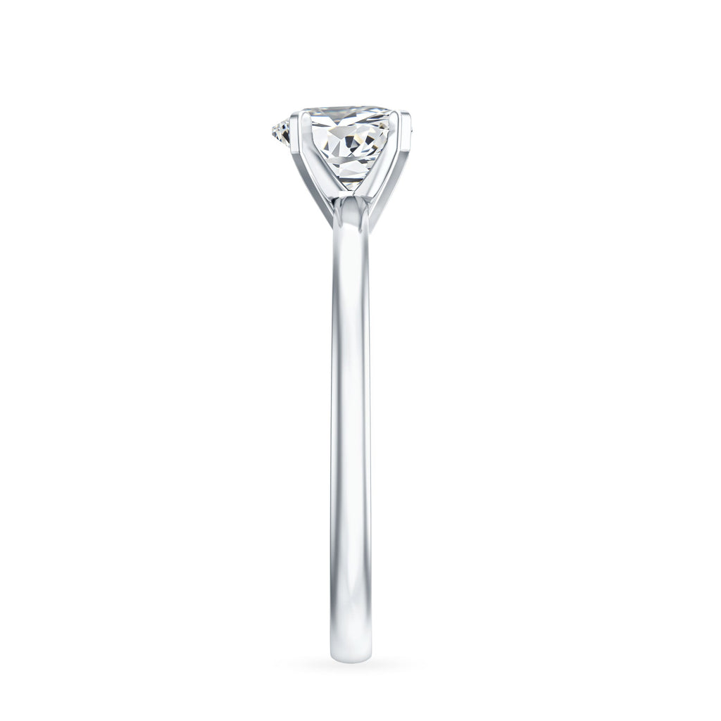 Certified 7 MM Lab Grown Diamond Heart Engagement Ring