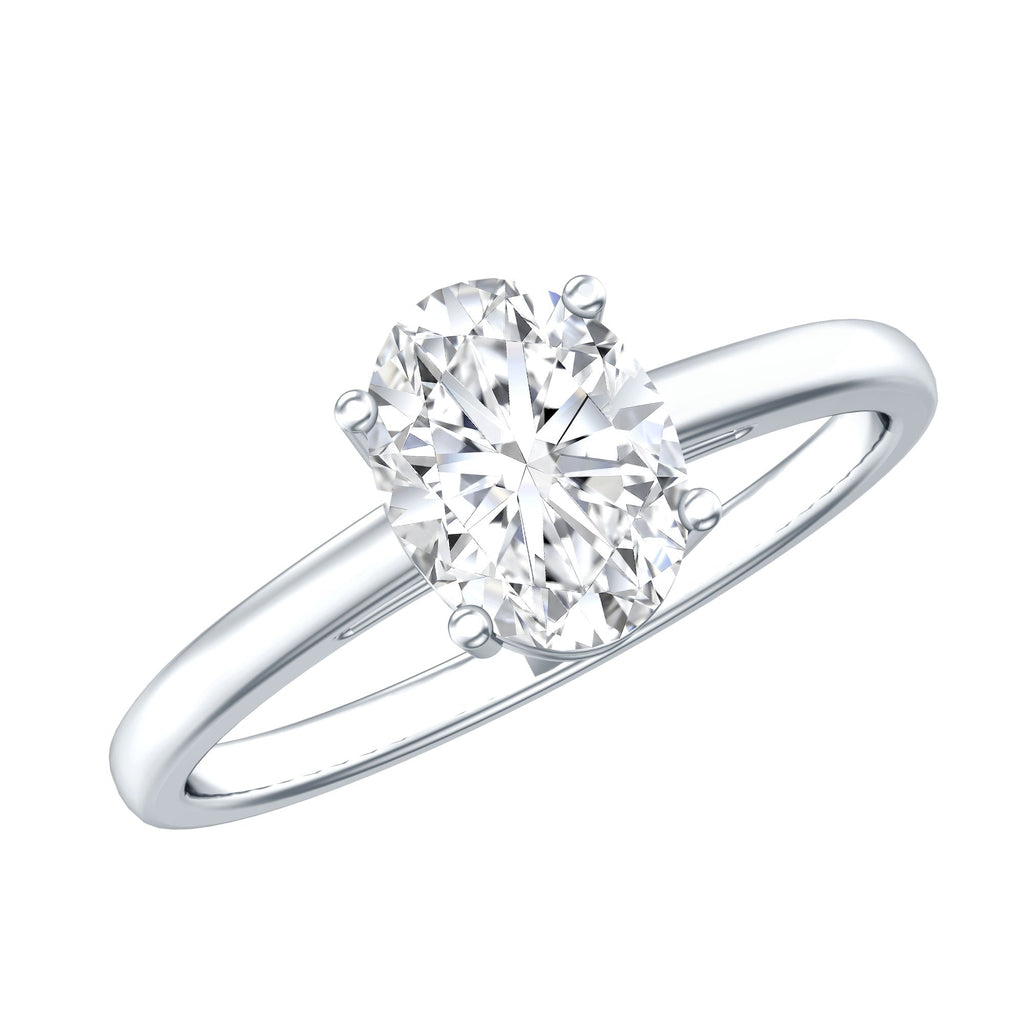 Certified 1 Carat Lab Grown Diamond Engagement Ring