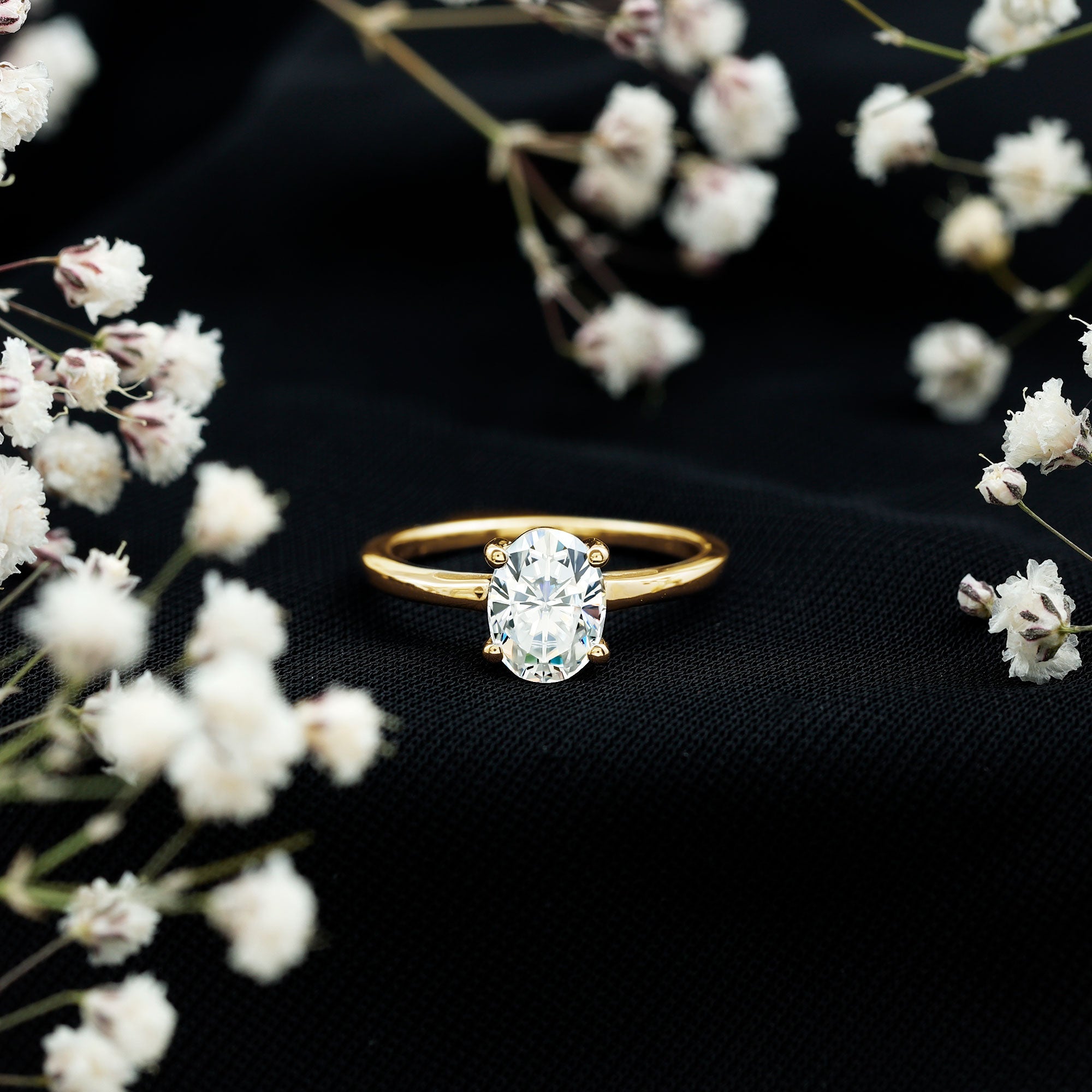 Certified 1 Carat Lab Grown Diamond Engagement Ring