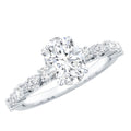 1.29 Carat Oval Cut Lab Diamond Solitaire Engagement Ring