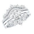 Lab Grown Diamond Vintage Bridal Ring Set with 3 Piece