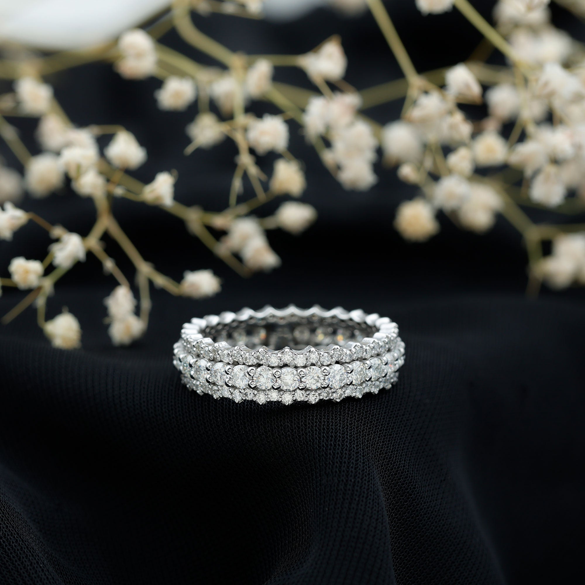Certified Lab Grown Diamond Eternity Wedding Band for Her