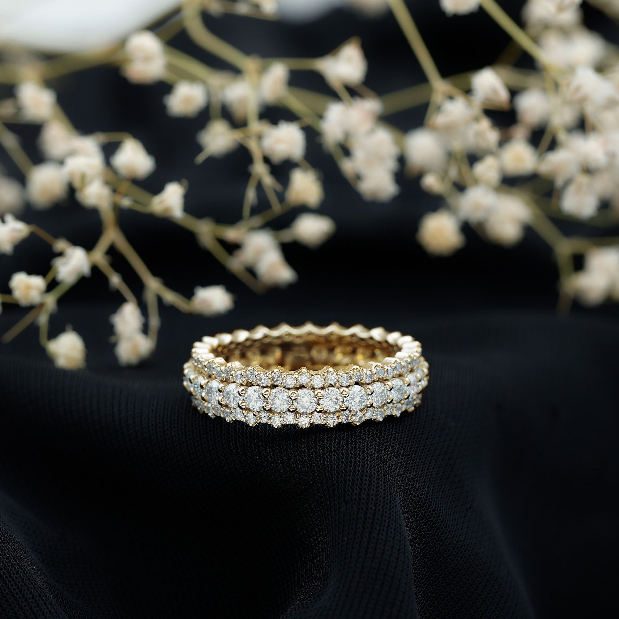 Certified Lab Grown Diamond Eternity Wedding Band for Her