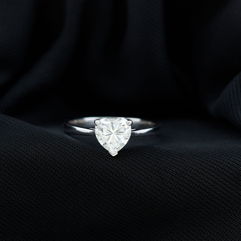 1 Carat Diamond Heart Ring For Women