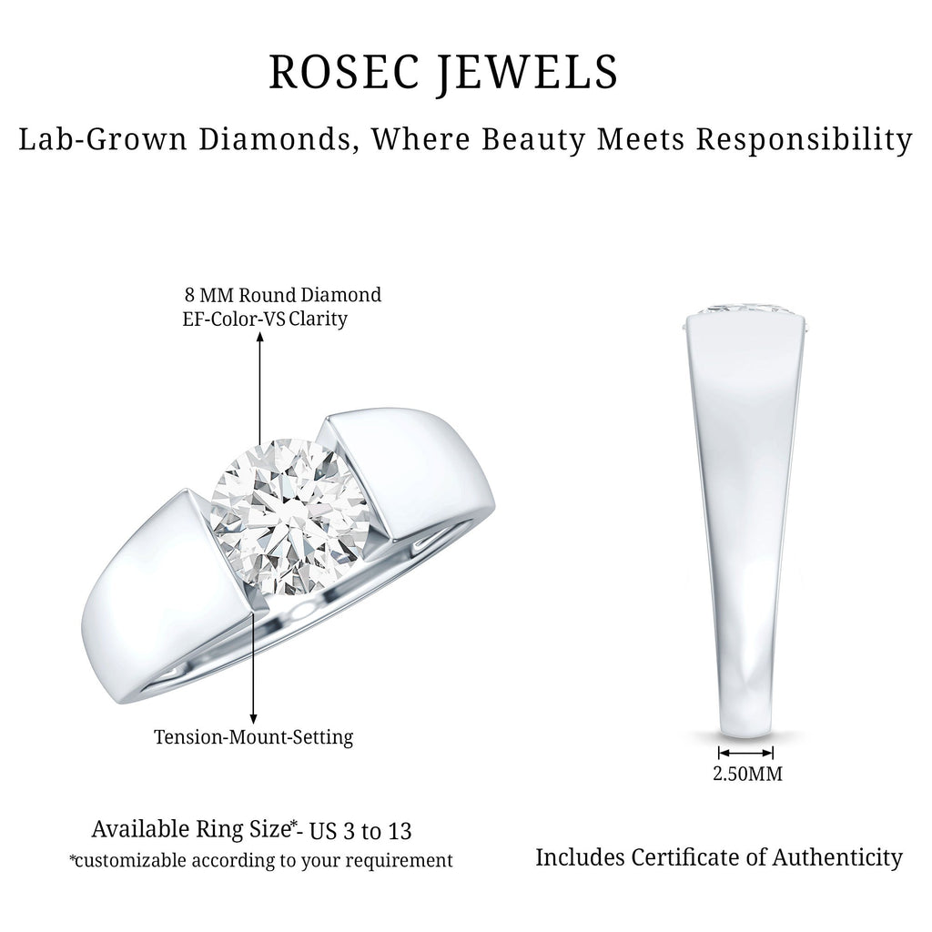 2 Carat Lab Grown Diamond Dua Lipa Inspired Engagement Ring