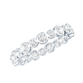 Round Cut Lab Grown Diamond Bezel Set Eternity Band