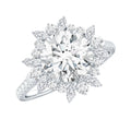 Certified Lab Created Diamond Halo Engagement Ring For Her