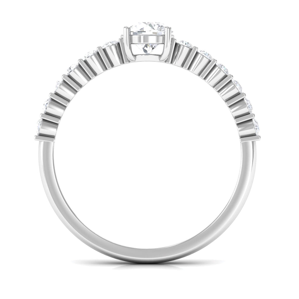Certified Lab Grown Diamond Simple Solitaire Ring