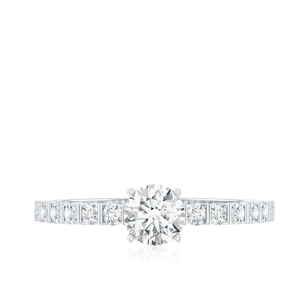Certified Lab Grown Diamond Simple Solitaire Ring