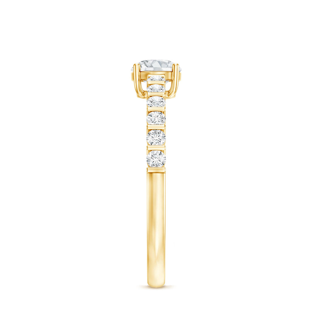 Certified Lab Grown Diamond Simple Solitaire Ring