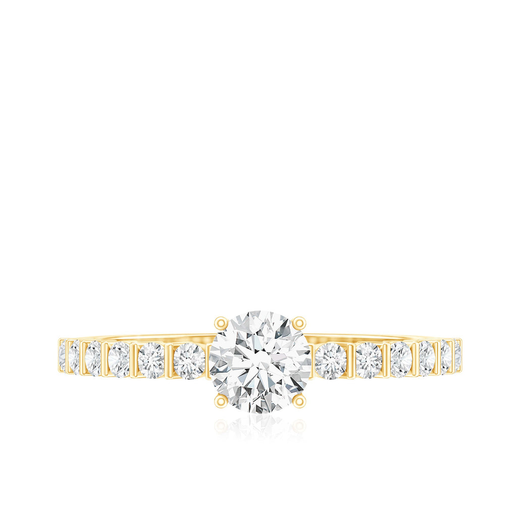 Certified Lab Grown Diamond Simple Solitaire Ring