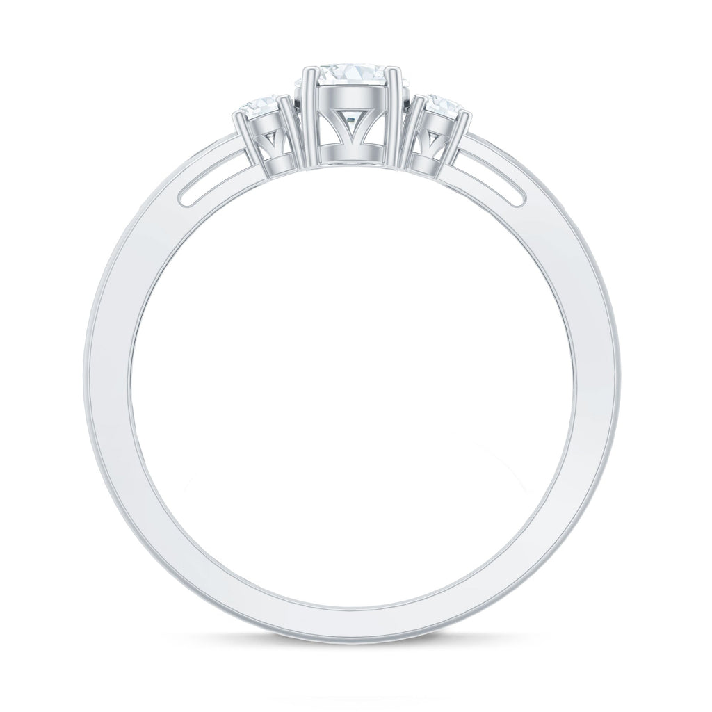 Certified Lab Created Diamond Promise Commitment Ring for Her