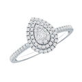 Lab Grown Diamond Pear Shaped Engagement Ring for Her