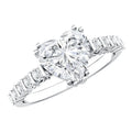 Certified 8 MM Lab Grown Diamond Heart Engagement Ring for Her